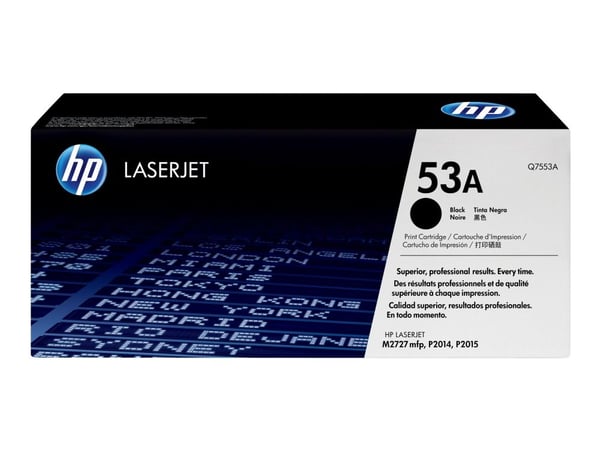 HP 53A - Svart - original - LaserJet - tonerpatron (Q7553A) - for LaserJet M2727nf MFP, M2727nfs MFP, P2014, P2014n, P2015, P2015d, P2015dn, P2015n...