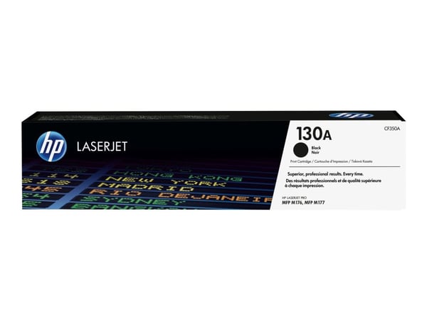 HP 130A - Svart - original - LaserJet - tonerpatron (CF350A) - for Color LaserJet Pro MFP M176n, MFP M177fw