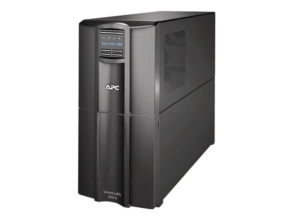 APC Smart-UPS SMT3000IC - UPS - AC 220/230/240 V - 2700 watt - 3000 VA - RS-232, USB - utgangskontakter: 9 - svart - med APC SmartConnect