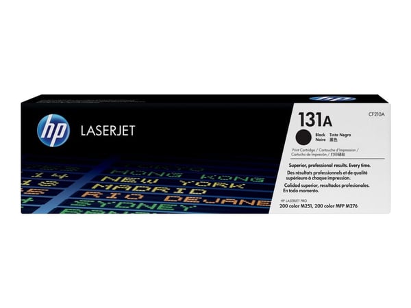 HP 131A - Svart - original - LaserJet - tonerpatron (CF210A) - for LaserJet Pro 200 M251n, 200 M251nw, 200 M276nw, MFP M276n, MFP M276nw