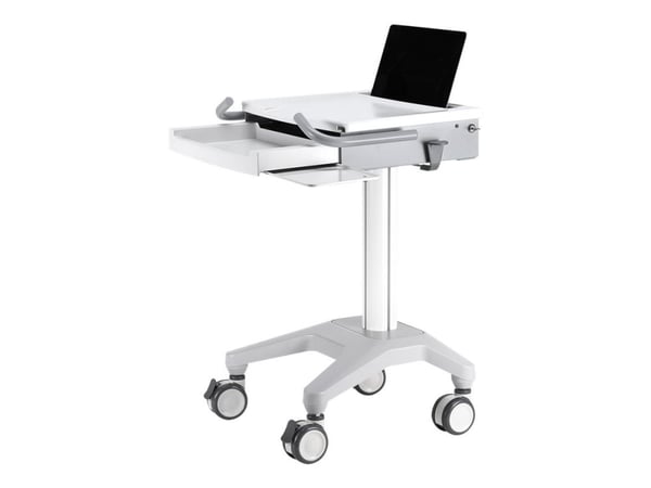 Neomounts MED-M200 - Vogn - for notebook / tastatur / mus - medisinsk - hvit - skjermstørrelse: 10"-17"