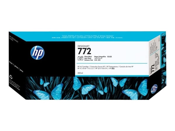 HP 772 - 300 ml - fotosort - original - DesignJet - blekkpatron - for DesignJet HD Pro MFP, Z5200, Z5200 PostScript, Z5400 PostScript ePrinter