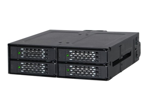 Icy Dock MB607SP-B, 13,3 cm (5.25"), HDD-häkki, Musta, 2.5", Metalli, CE, REACH