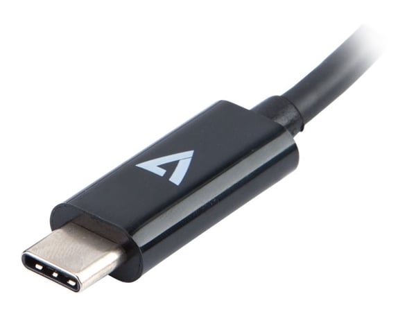V7 - Extern videoadapter - USB-C - DVI - svart