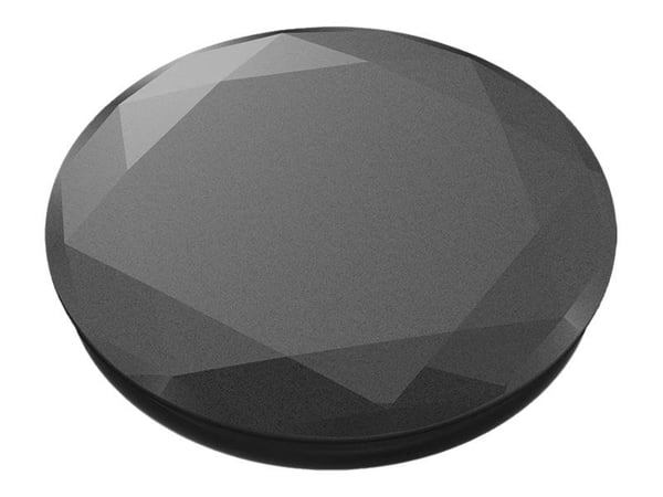 PopSockets Black Metallic Diamond, E-kirjan lukija, Matkapuhelin/älypuhelin, Tabletti/UMPC, Passiiviteline, Auto, Sisätila, Ulkona, Musta