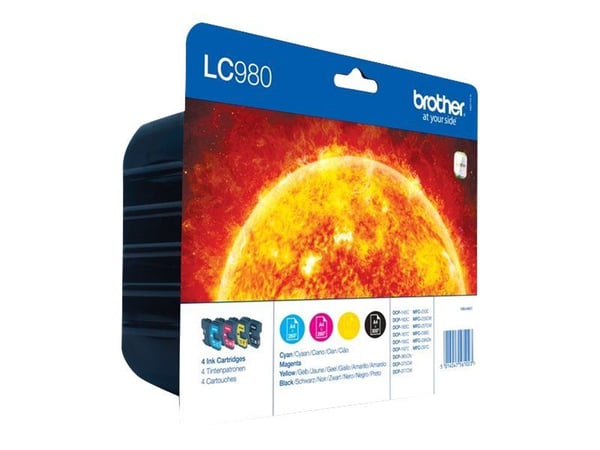 Brother LC980VALBP, 300 sivua, 260 sivua, 4 kpl, Monipakkaus