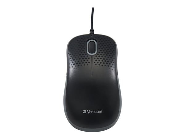 Verbatim Silent Optical Mouse - Mus - optisk - 3 knapper - kablet - USB