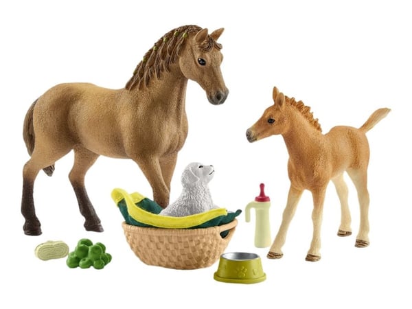 Schleich Horse Club Sarahs baby djurvård
