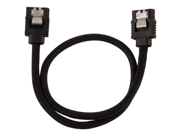CORSAIR - SATA-kabel - Serial ATA 150/300/600 - SATA (hane) till SATA (hane) - 30 cm - svart