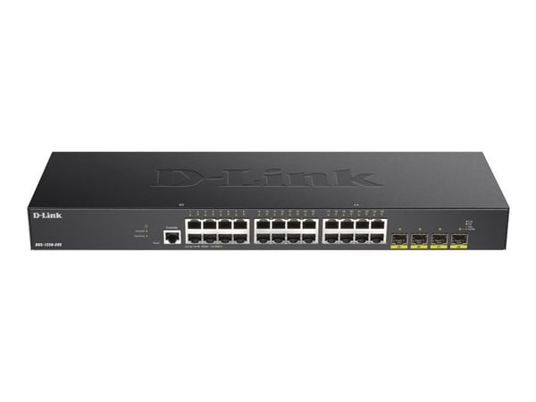 D-Link DGS-1250-28X, Hallittu, L3, Gigabit Ethernet (10/100/1000), Täysin kaksipuolinen, Telineasennus