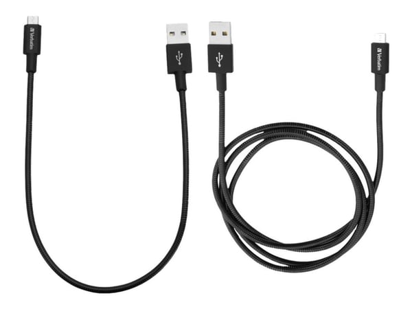 Verbatim Sync and Charge - USB-kaapelisarja - USB (han) til Micro-USB Type B (han) - lajittelu
