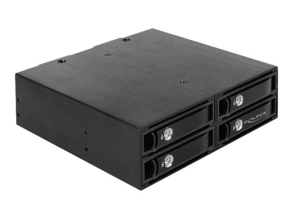 Delock - Bevegelig lagerrack - 2.5" - svart