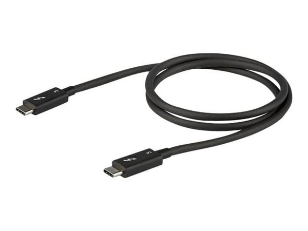 StarTech 2.6ft (80cm) Thunderbolt 3 Cable, 40Gbps, 100W PD, 4K/5K Video, Thunderbolt-Certified, Compatible w/ TB4/USB 3.2/DisplayPort - Thunderbolt...