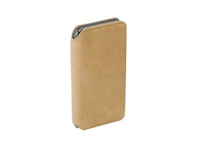 Krusell Broby - Flipdeksel for mobiltelefon - premium semsket skinn - cognac - for Apple iPhone XS Max