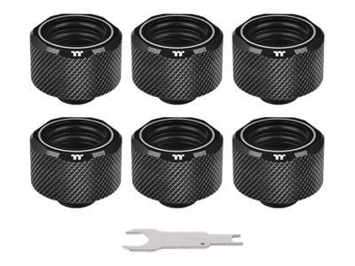 Thermaltake Pacific C-PRO G1/4 PETG 16mm OD - Klämringskoppling för vätskekylsystem - svart Thermaltake Pacific C-PRO G1/4 PETG 16mm OD - Klämringskoppling för vätskekylsystem - svart