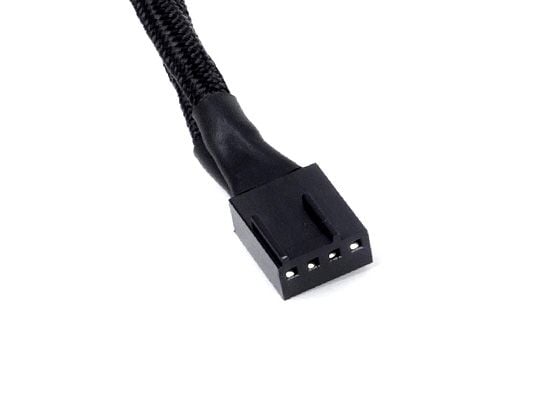 SilverStone CPF01 - Viftestrømsplitter - 4-pins PWM (hunn) til 4-pins PWM (hann) - 10 cm - svart