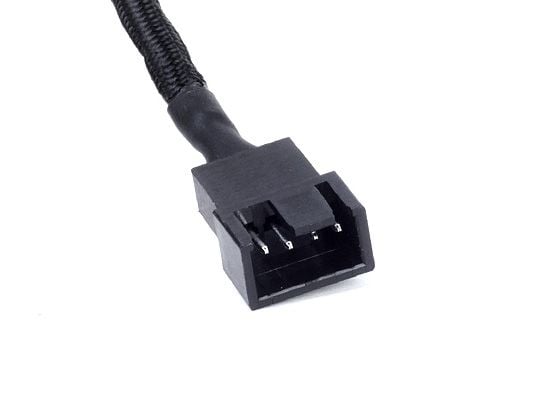 SilverStone CPF01 - Viftestrømsplitter - 4-pins PWM (hunn) til 4-pins PWM (hann) - 10 cm - svart
