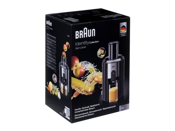 Braun Multiquick 5 J 500 - Råsaftcentrifug - 900 W - högglänsande plast/rostfritt stål