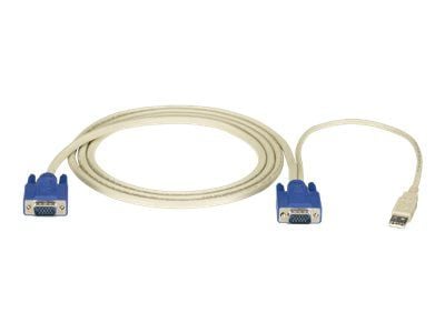 Black Box ServSwitch Server Cable - Tastatur / video / musekabel (KVM) - HD-15 (VGA) (hann) til USB, HD-15 (VGA) (hann) - 4.5 m - for P/N: KV9104A,...