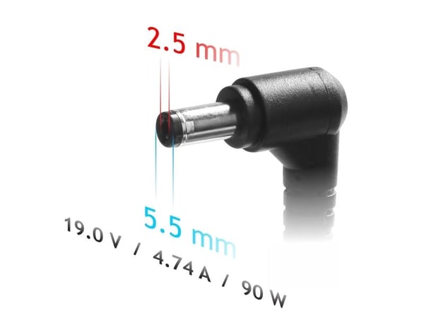 Akyga Dedicated Series AK-ND-10 - Strømadapter - AC 100-250 V - 90 watt - svart
