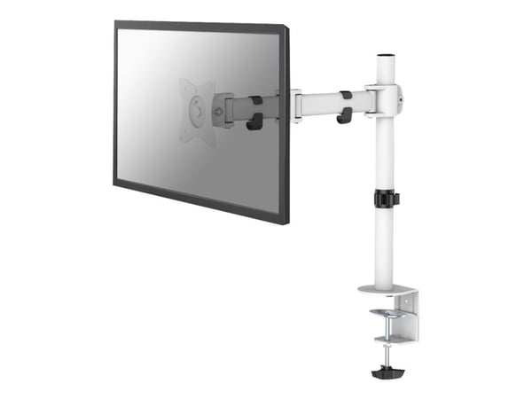 Neomounts NM-D135 - Monteringssett - full bevegelse - for LCD-skjerm - hvit - skjermstørrelse: 10"-30" - klemmemonterbar, malje, skrivebordsmonterbar