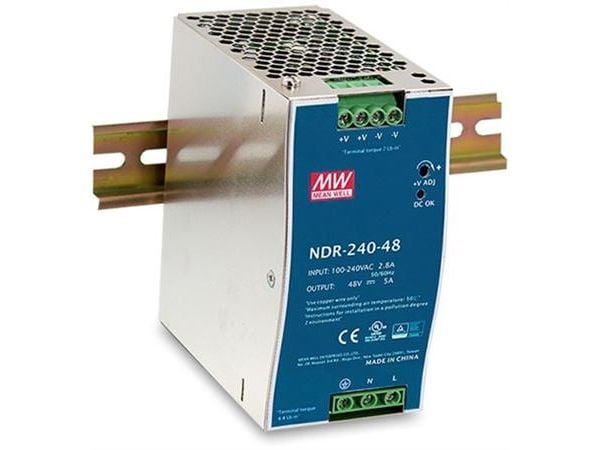 D-Link DIS N240-48 - Strømforsyning (DIN-skinnemonterbar) - 240 watt - for DIS 100G-5PSW