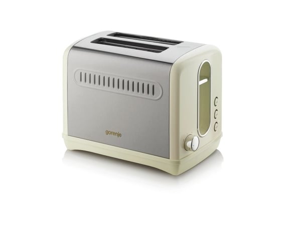 Gorenje T1100CLI - Brødrister - 2 skive - 2 Spor - champagne