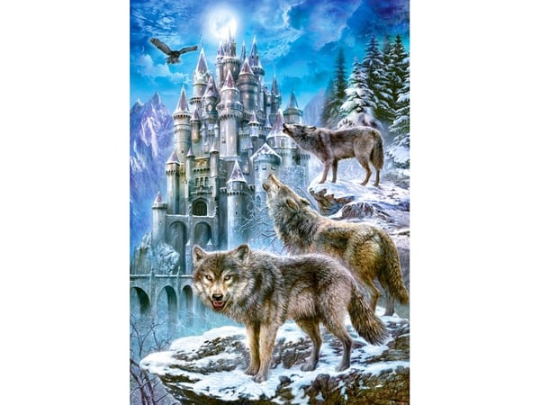 Castorland Wolves and Castle 1500 pcs, 1500 stykker, Fauna, 9 år