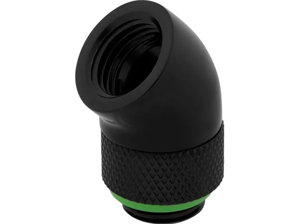 CORSAIR Hydro X Series 45° Rotary Adapter - Jäähdytysjärjestelmän sovitin - musta (2 kpl)