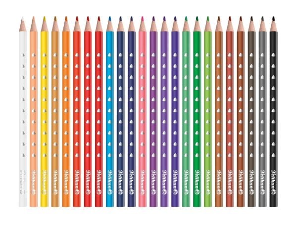 Pelikan värikynät SILVERINO 3-kulmainen ohut BD24LN 24kpl.