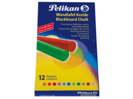 Pelikan 745 - Kritt - assorterte farger (en pakke 12)