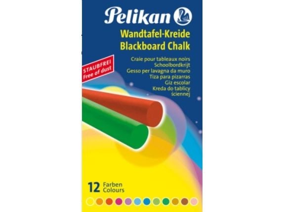 Pelikan 745 - Kritt - assorterte farger (en pakke 12)