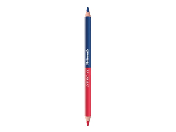 Pelikan 811118, Soft (myk), Blå, Rød, 2 stykker