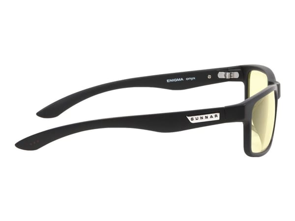 GUNNAR Enigma - Briller - for datamaskin - full kant - ramme: onyks - linse: ravgul