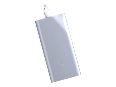 Xiaomi Mi - Strømbank - 10000 mAh - 15 watt - 2.4 A - 2 utgangskontakter (USB) - sølv