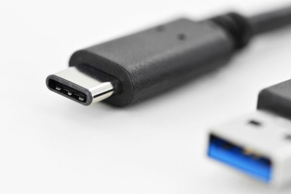 DIGITUS DK-300136-010-S - USB-kaapeli - USB-C (uros) - USB Type A (uros) - USB 3.0 - 1.0 - valettu - musta - valettu - musta