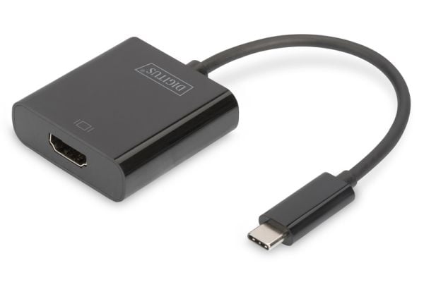DIGITUS - Extern videoadapter - USB-C 3.1 - HDMI - sortering
