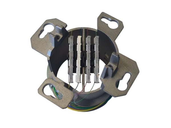 EFB Elektronik FTTH-OUTLET-LC-OM3, LC-D, Vit, Plast, 80 mm, 80 mm, 40 mm