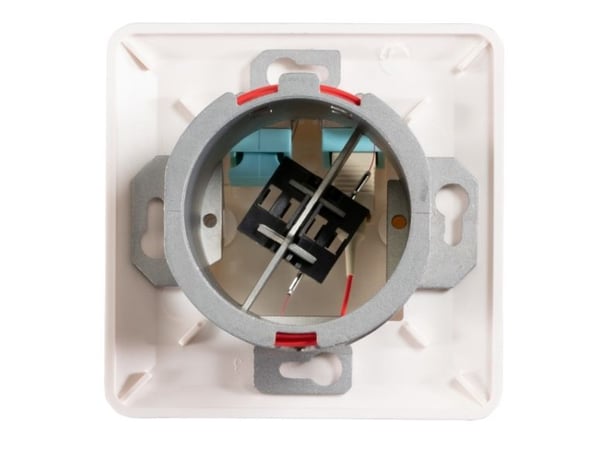 EFB Elektronik FTTH-OUTLET-LC-OM3, LC-D, Vit, Plast, 80 mm, 80 mm, 40 mm