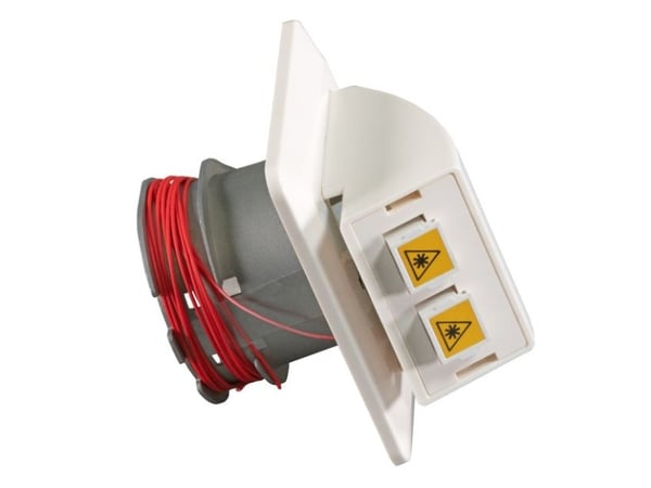 EFB Elektronik FTTH-OUTLET-LC-OM3, LC-D, Vit, Plast, 80 mm, 80 mm, 40 mm