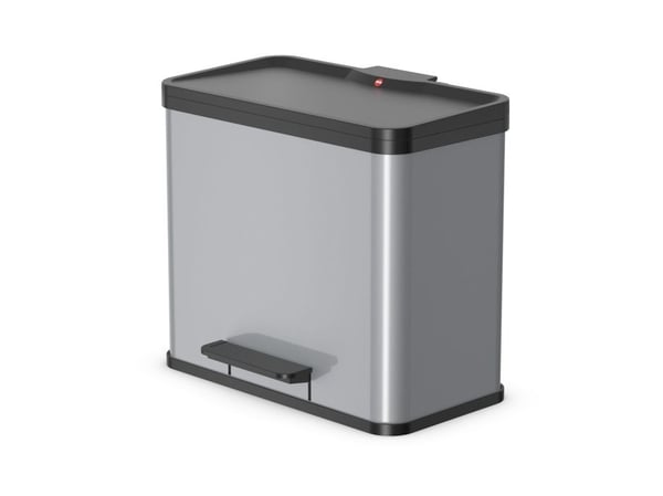 Hailo ÖKO DUO PLUS L, 26 l, Rektangulær, Rustfritt stål, Sort, Sølv, Plast, Pedal Hailo ÖKO DUO PLUS L, 26 l, Rektangulær, Rustfritt stål, Sort, Sølv, Plast, Pedal