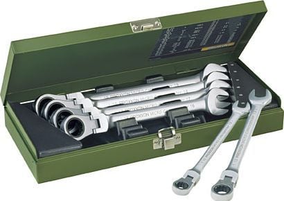 Proxxon sett fastnøkler med ledd og skralle 8-19 mm 7 deler (PR23068)