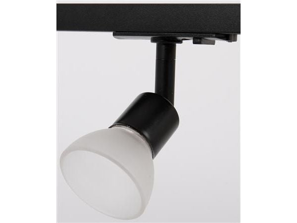 Vento Blow Glas Spot med GU10 og 1-Faset adapter i sort