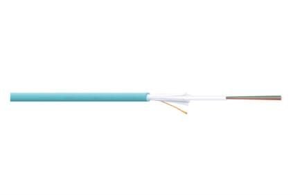 DIGITUS - Samlet kabel - fiberoptisk - 50 / 125 mikroner - OM3 - halogenfri, utendørs - akvamarin