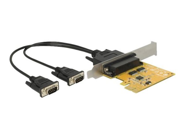 Delock PCI Express Card > 2 x Serial RS-232 high speed 921K ESD protection - Seriell adapter - PCIe 2.0 lav profil - RS-232 x 2
