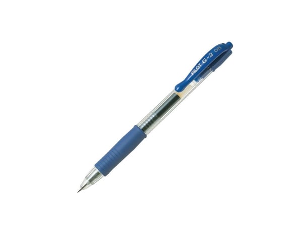 Pilot G-2 - Rulleballpenn - blå - gelblekk - 0.5 mm - ekstra fin