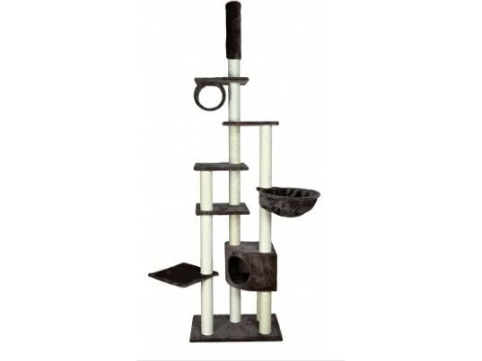 TRIXIE 43902, Klösstolpe för katter, Fristående, Grå, Plysch, 9 cm, 2700 mm