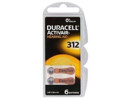 Duracell kuulokojeen paristo PR41 6 kpl.