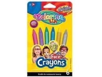 Colorino metalliske ansiktsmalingstusjer – 6 farger