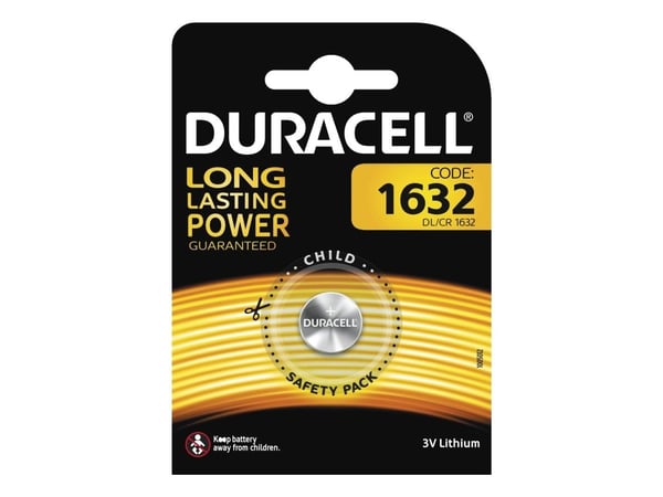 Duracell - Batteri CR1632 - Li - 137 mAh